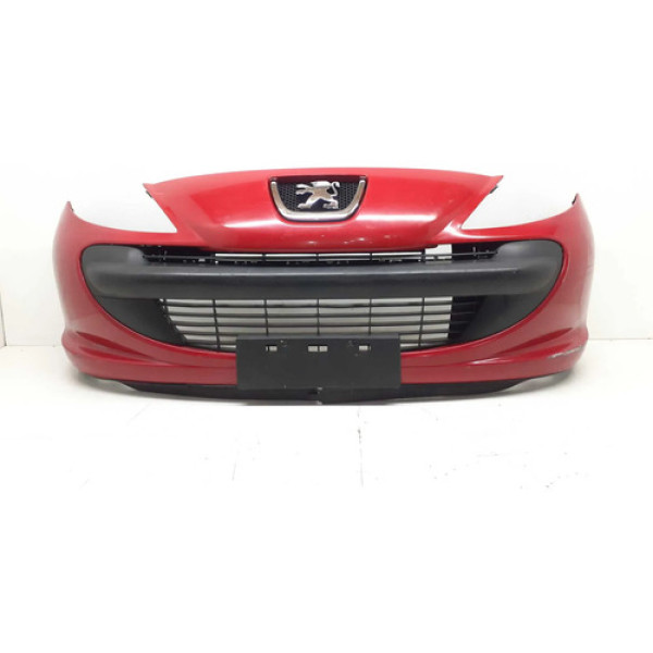Parachoque Dianteiro Peugeot 207 2008 A 2013 Vermelho