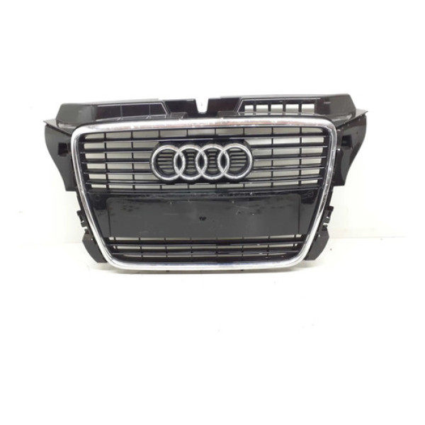Grade Parachoque Dianteiro Audi A3 Sportback 2010 A 2014 Preto Fosco
