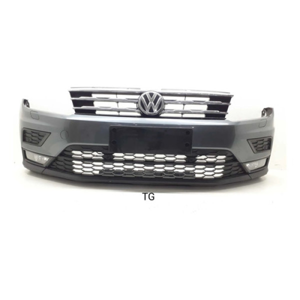 Parachoque Dianteiro Vw Tiguan 2019 A 2022 Completo Cinza-escuro
