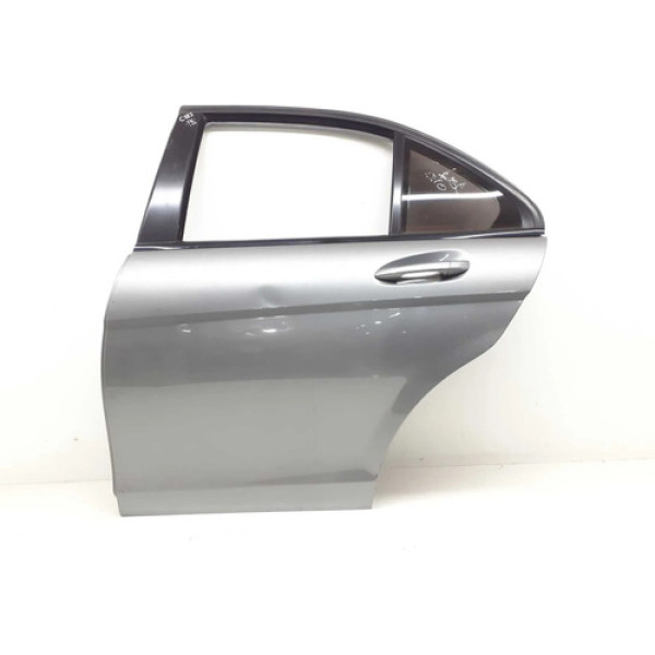 Porta Traseira Esquerda Mercedes C180 C200 2010 11 12 13 14 Traseira Esquerda Prateado