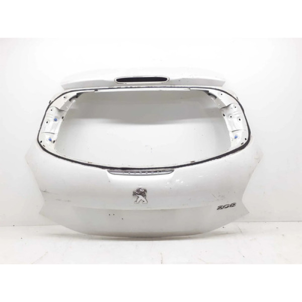 Tampa Traseira Peugeot 208 2013 A 2020 Com Detalhe Branco