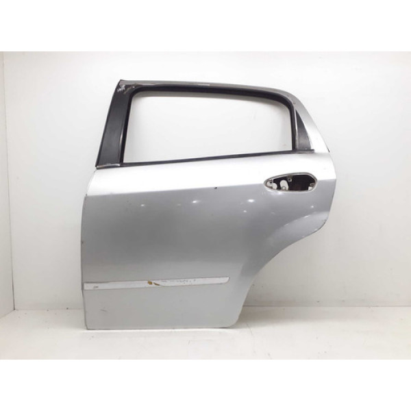 Porta Traseira Esquerda Fiat Punto 2008 A 2016 Traseira Esquerda Prateado